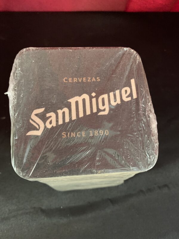 PUBLICIDAD; LOTE DE 10 POSAVASOS PUBLICITARIOS 2 SAN MIGUEL + 5 GRIMBERGEN