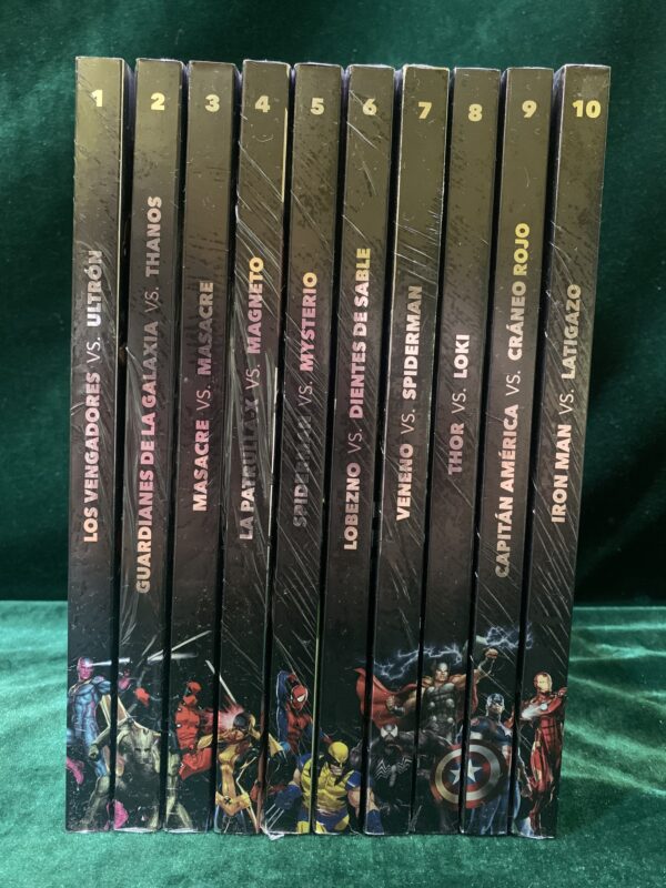 COMIC; COLECCIÓN LAS GRANDES BATALLAS MARVEL DE PANINI 10 VOLUMENES