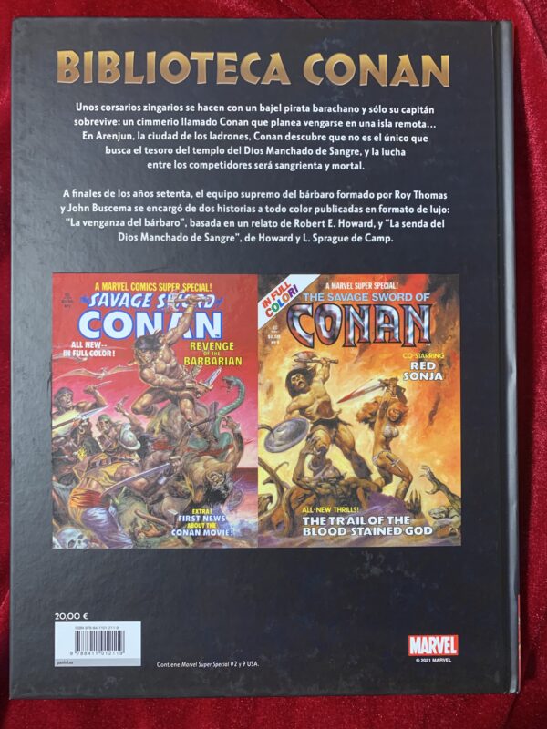 COMICS; «LA ESPADA SALVAJE DE CONAN» ESPECIAL COLOR - BIBLIOTECA CONAN - Imagen 3