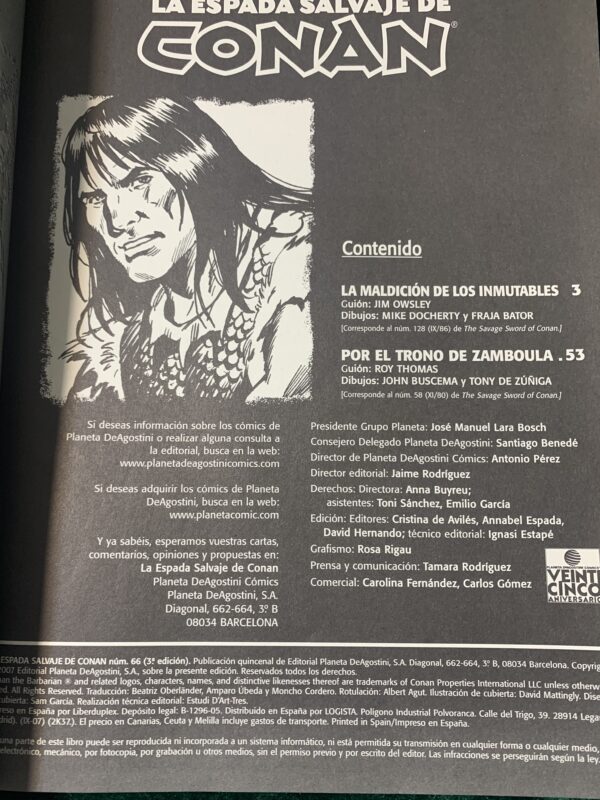 COMICS; « LA ESPADA SALVAJE Nº 66 » EDICCIÓN COLECCIONISTA - Imagen 4