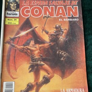 COMICS; « LA ESPADA SALVAJE DE CONAN Nº 34 » SERIE ORO