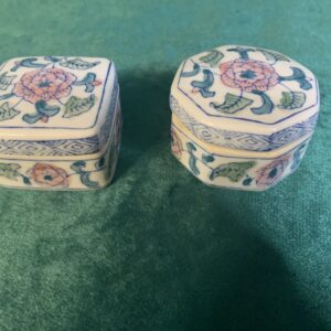ALHAJERO JOYERO CAJA DE TOCADOR PORCELANA CHINA