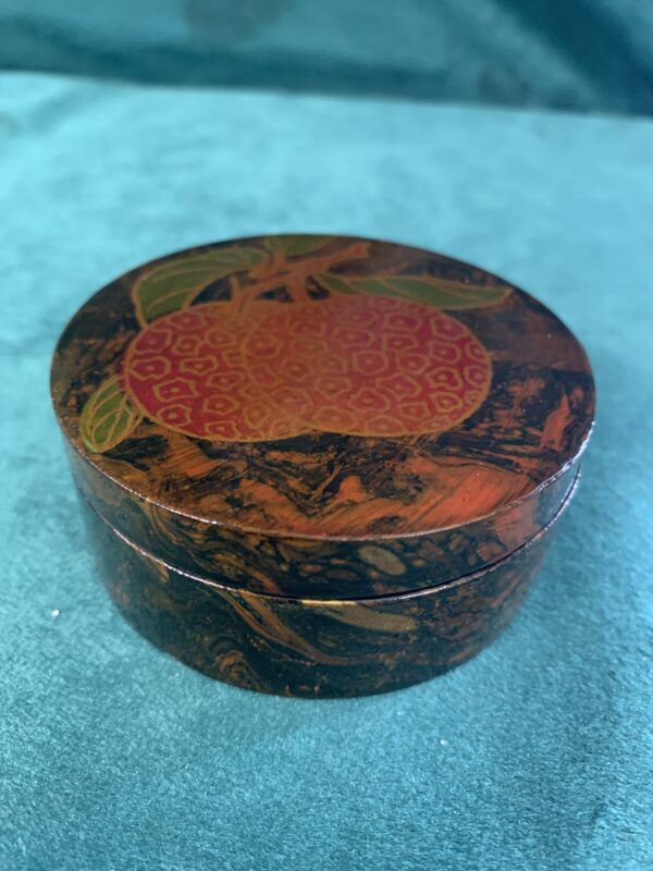CAJA, JOYERO ALHAJERO DE MADERA DE ABEDUL LACADA CHINA AÑOS 80 - Imagen 5