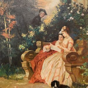 CUADRO OLEO REPRODUCCIÓN ORIGINAL DE ”EL ESPIA” DE CARL HEINRICH HOFF,