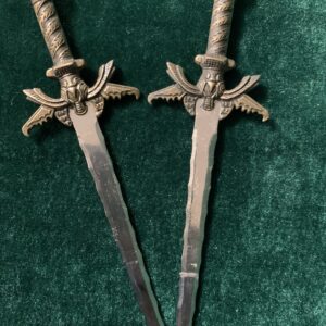 MODELISMO: PAREJA ESPADAS EN ACERO INOXIDABLE REPLICAS HISTORICAS