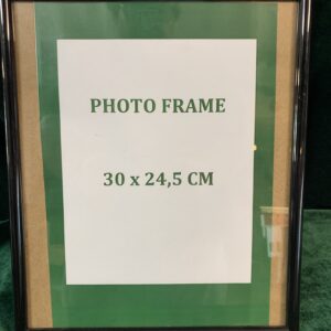 PORTAFOTOS; MARCO METAL ALUMINIO DECORADO EN NEGRO FOTOS DE 30X24