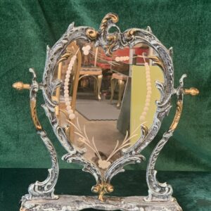 ESPEJOS; PRECIOSO ESPEJO ITALIANO DE BRONCE ESTILO ROCOCO.