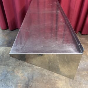 INOX: ESTANTERIA ACERO INOXIDABLE 18/10 PLEGADA 150X40 CM