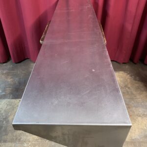 INOX: ESTANTERIA ACERO INOXIDABLE 18/10 PLEGADA 145X30 CM