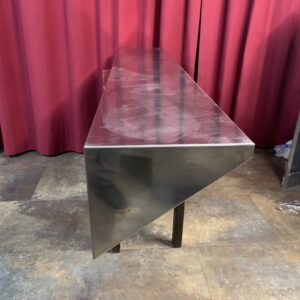 INOX: ESTANTERIA ACERO INOXIDABLE 18/10 PLEGADA 170X30 CM