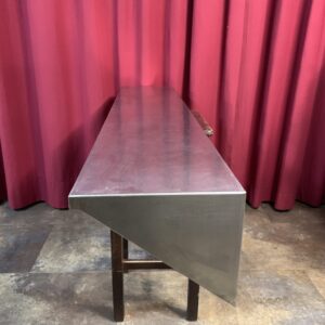 INOX: ESTANTERIA ACERO INOXIDABLE 18/10 PLEGADA 145X30 CM