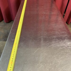 INOX: ESTANTERIA ACERO INOXIDABLE 18/10 PLEGADA 144X40 CM