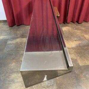 INOX: ESTANTERIA ACERO INOXIDABLE 18/10 PLEGADA 200X30X20 CM