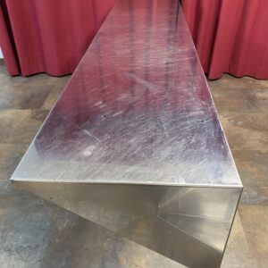 INOX: ESTANTERIA ACERO INOXIDABLE 18/10 PLEGADA 200X40