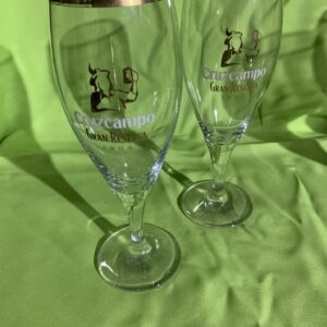 COPAS; 2 COPAS CRUZ CAMPO BORDE DORADO 20 CL AÑOS 90