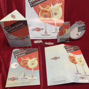 PUBLICIDAD; LOTE PUBLICITARIO MARTINI AÑOS 2000