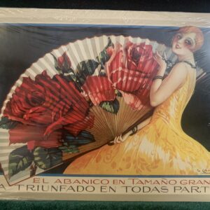 CARTEL PUBLICITARIO EN CHAPA METÁLICA ”EL ABANICO”.