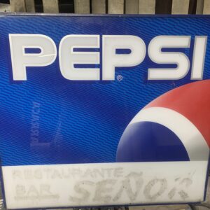PUBLICIDAD: LETRERO EXTERIOR PUBLICITARIO PEPSI PARA HOSTELERÍA AÑOS 90